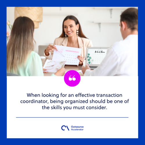 Six important skills for a real estate transaction coordinator