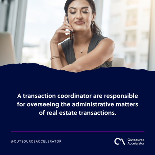 What does a real estate transaction coordinator do