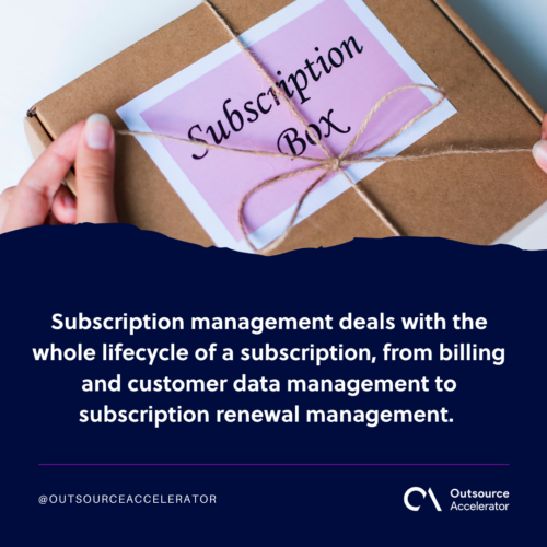 What is subscription management