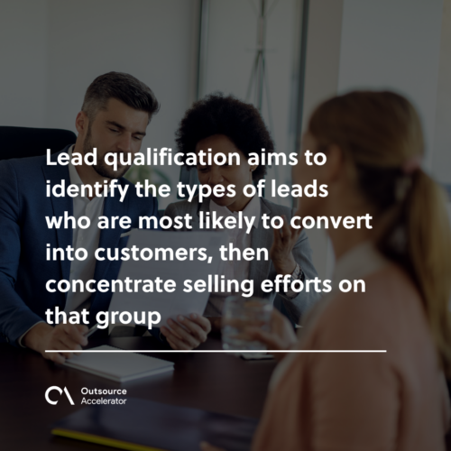 Lead scoring and qualification for different types of leads