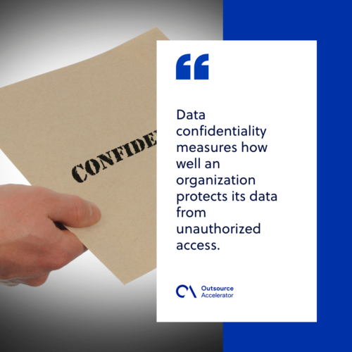 What does data confidentiality mean