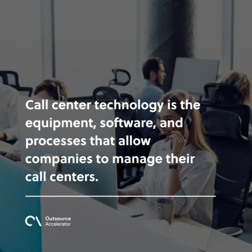 What is call center technology