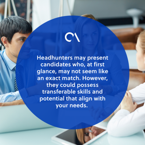 Working with a headhunter