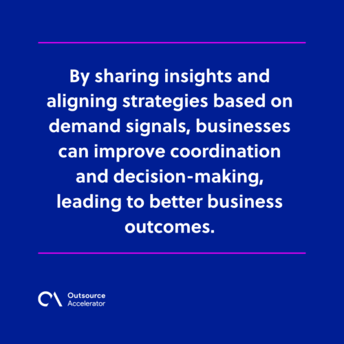 Better collaboration and alignment in demand sensing