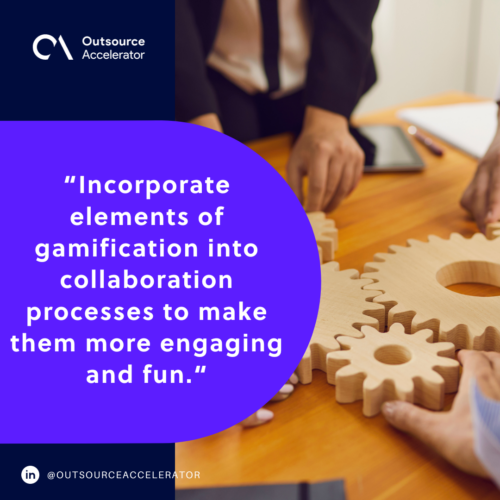 Gamification of collaboration for social collaboration
