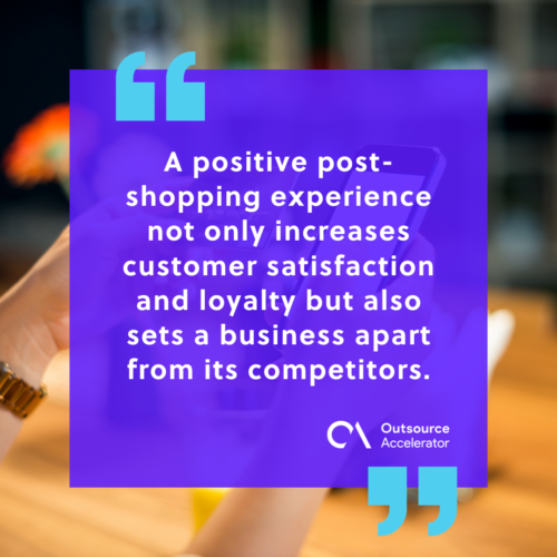 Increasing customer retention with post-purchase experience