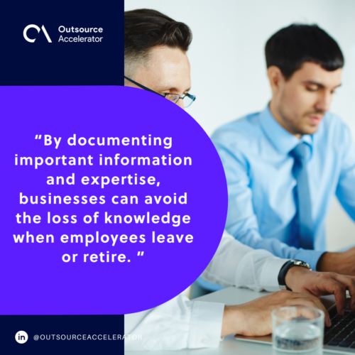 Knowledge retention benefit of knowledge base software