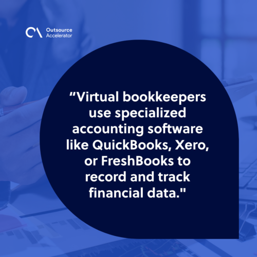 Enter transactions into accounting software