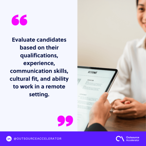 Implement a rigorous selection process
