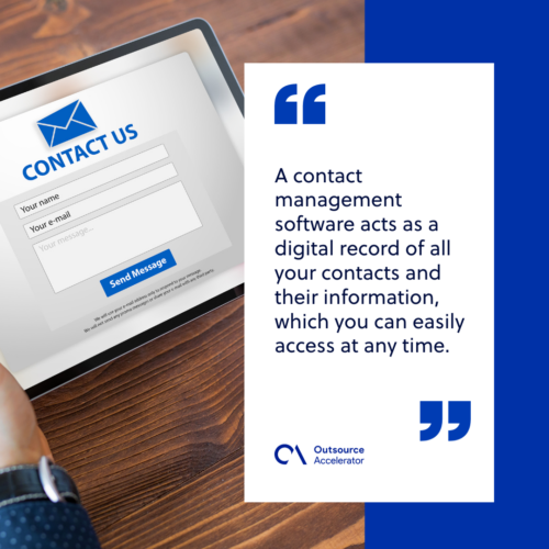 What is contact management software