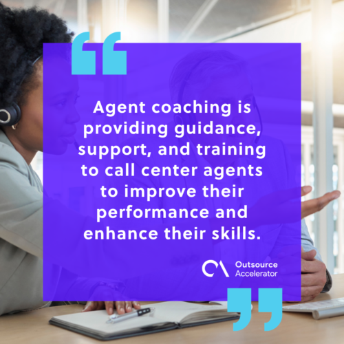 Call Center, Teamwork and Coaching, Black Woman with Man at Computer at Help Desk Office.