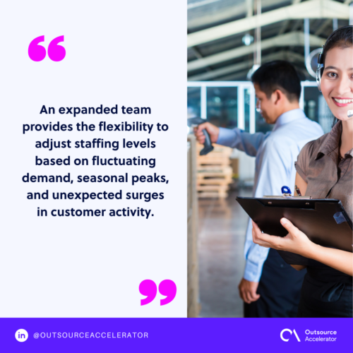 Benefits of scaling customer service