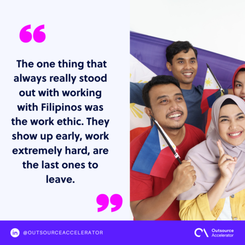 Impressive work ethic in Filipino workplace culture