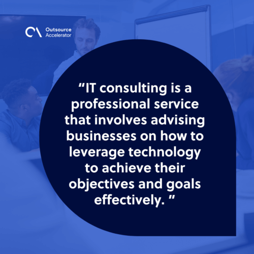 What is IT consulting