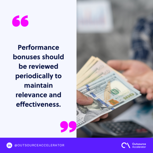 How to implement performance bonuses