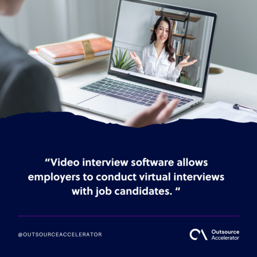 What are video interview software platforms