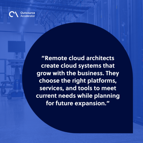 What a remote cloud architect does