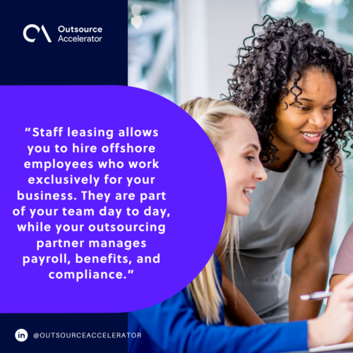 What is Staff leasing