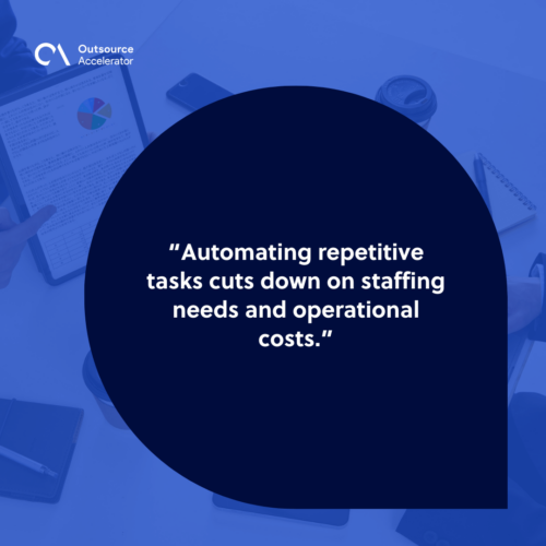 Automation reduces effort and operational spend