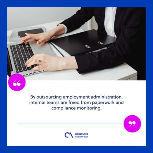 Outsourcing employment administration to an Employer of Record
