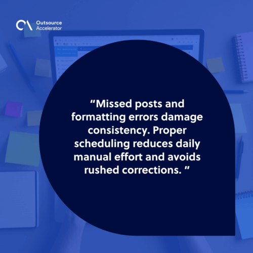 Plan ahead to avoid missed social media posts