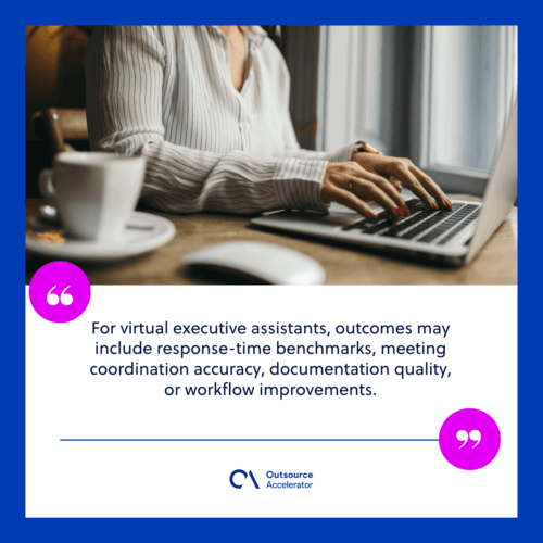 Virtual executive assistant delivering outcome-driven results