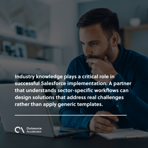 Industry knowledge strengthens Salesforce implementation
