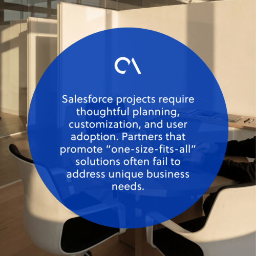 Salesforce projects need business-specific strategies