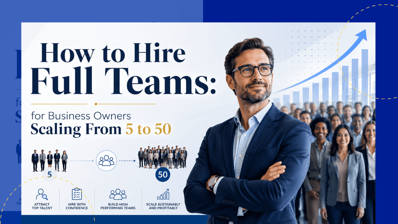 How to hire full teams: For business owners scaling from 5 to 50