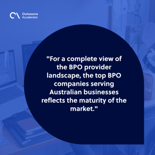 Australian businesses offshoring specialized BPO roles