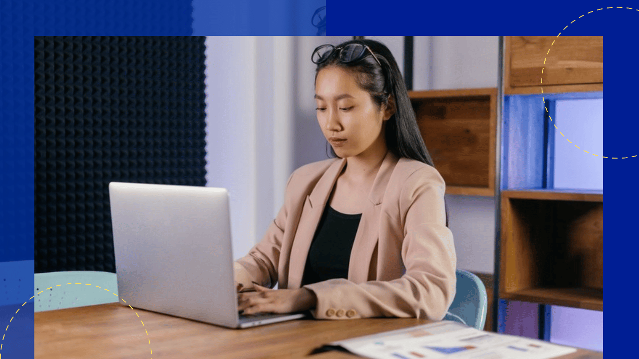 hiring without resumes - candidate working on a laptop at a desk