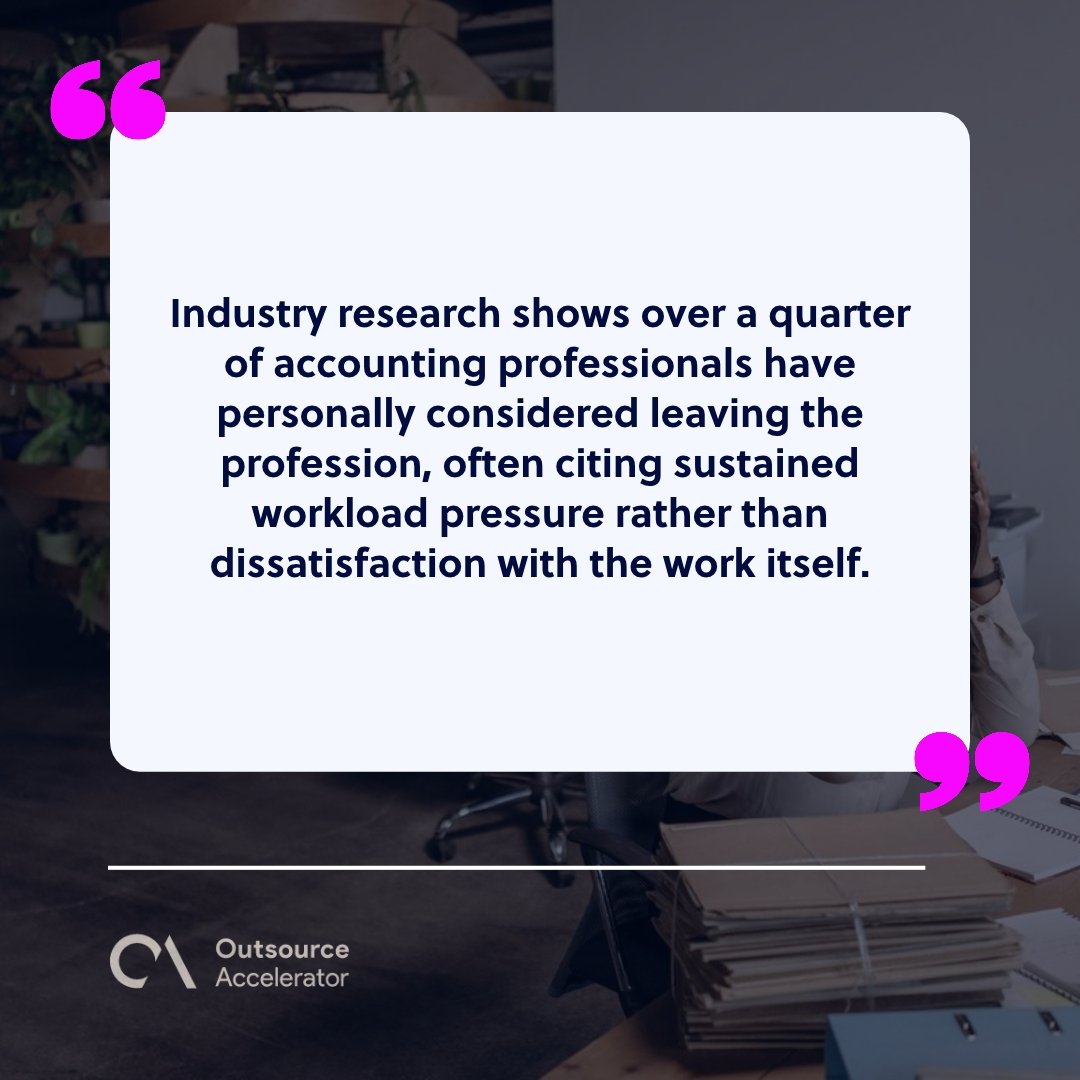 Stressed accountant surrounded by paperwork at a desk
