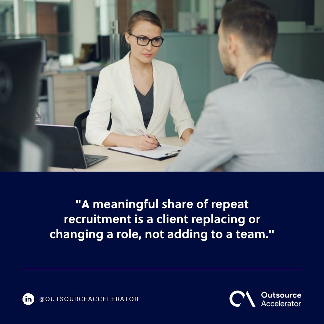 Recruiter interviewing a candidate across a desk
